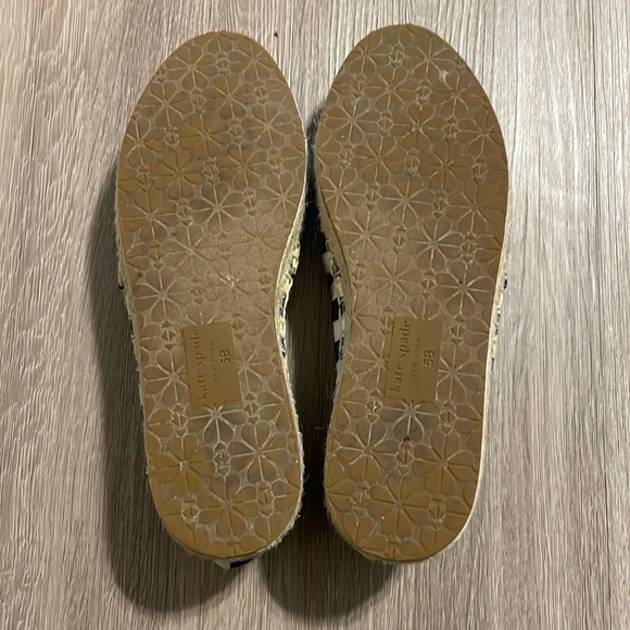 Kate Spade Women Gimlet Heart Espadrille Size 5 Stripe Embroidered Preppy - Picture 11 of 11